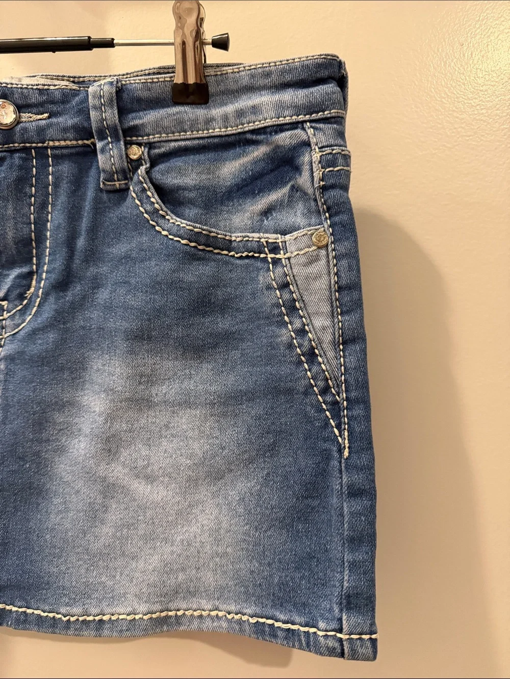 PTCL Denim Mini Skirt in Blue